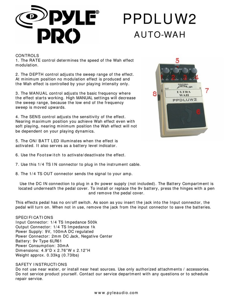 Pyle Pro PPDLUW2 manual