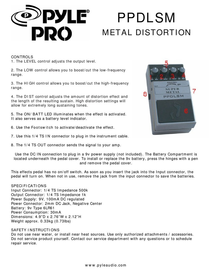 Pyle Pro PPDLSM Specifications Pyle Pro PPDLSM Specifications