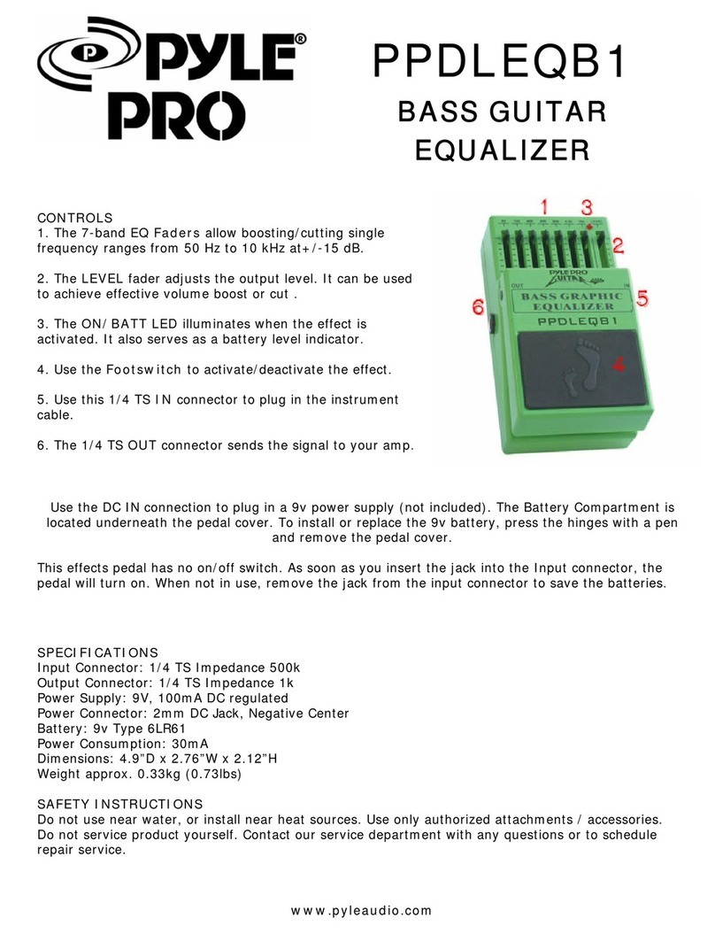 Pyle Pro PPDLEQB1 User manual