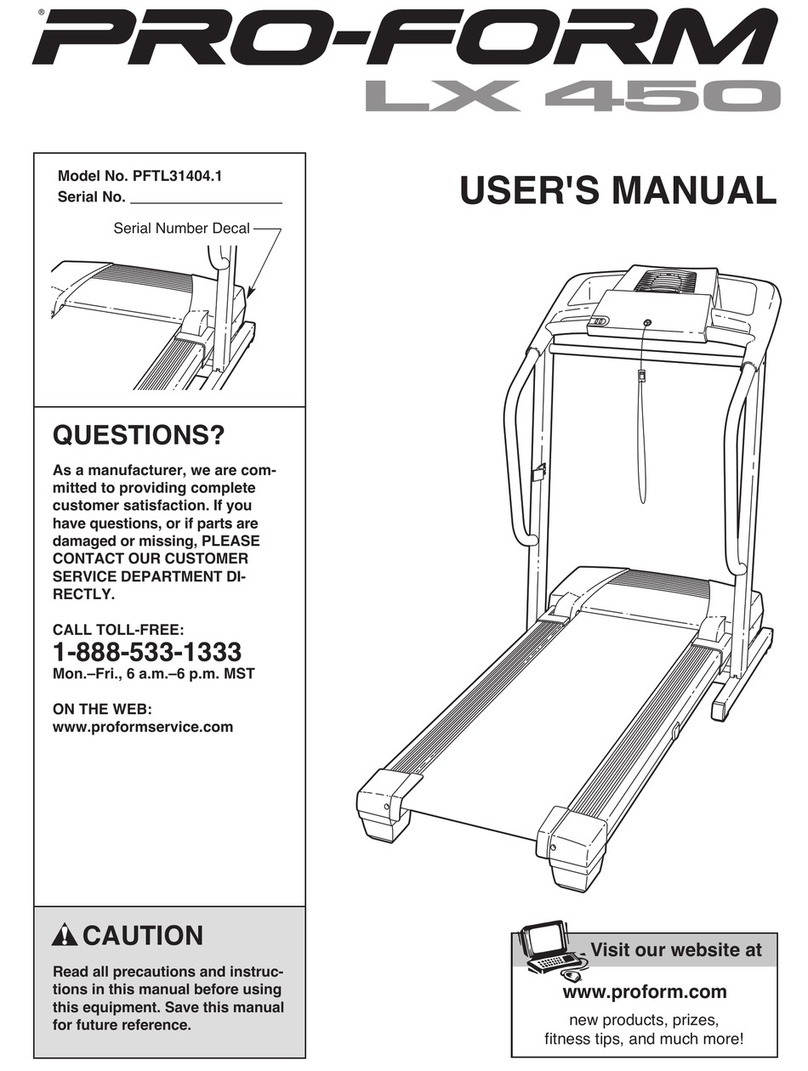 Pro-Form PFTL31404.1 User manual