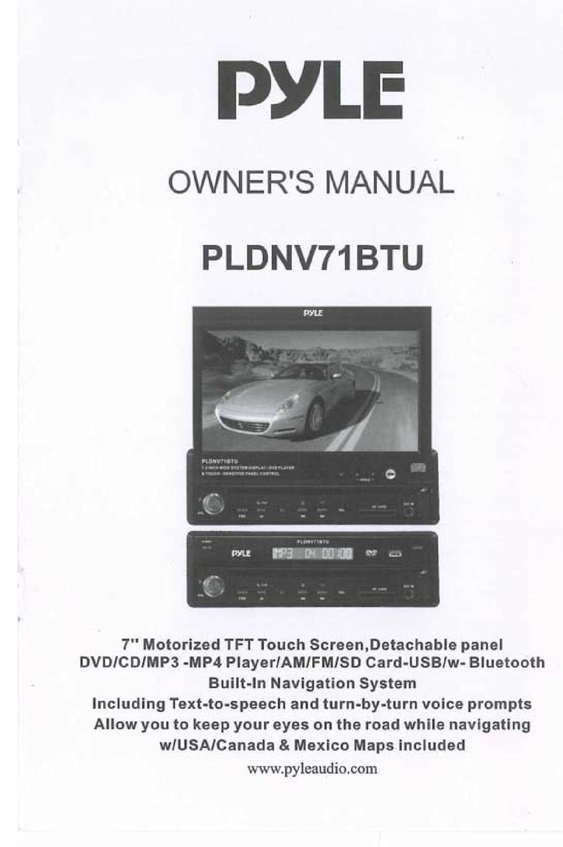 Pyle PLDNV71BTU User manual