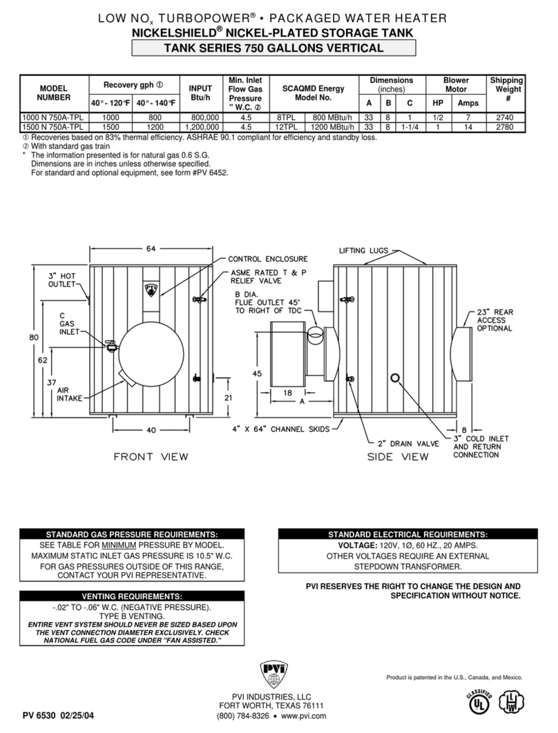 PVI Industries TURBOPOWER 1000 N 750A-TPL User manual PVI Industries TURBOPOWER 1000 N 750A-TPL User manual