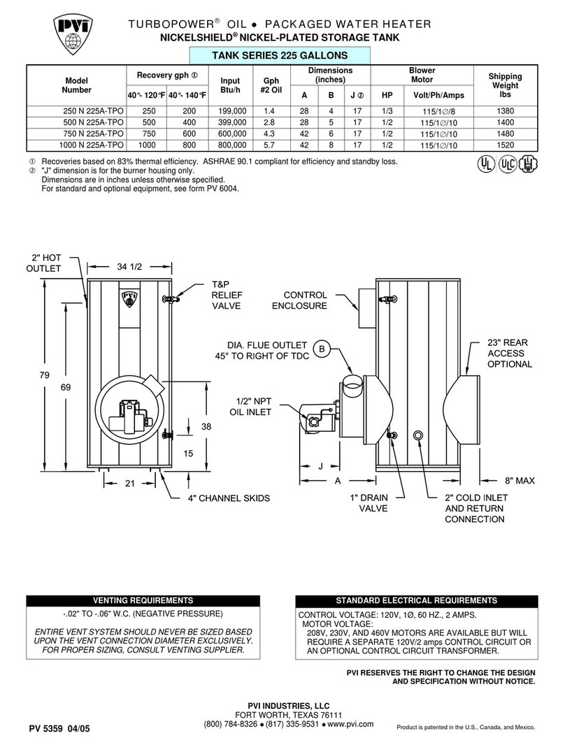 PVI Industries TURBOPOWER 1000 N 225A-TPO User manual