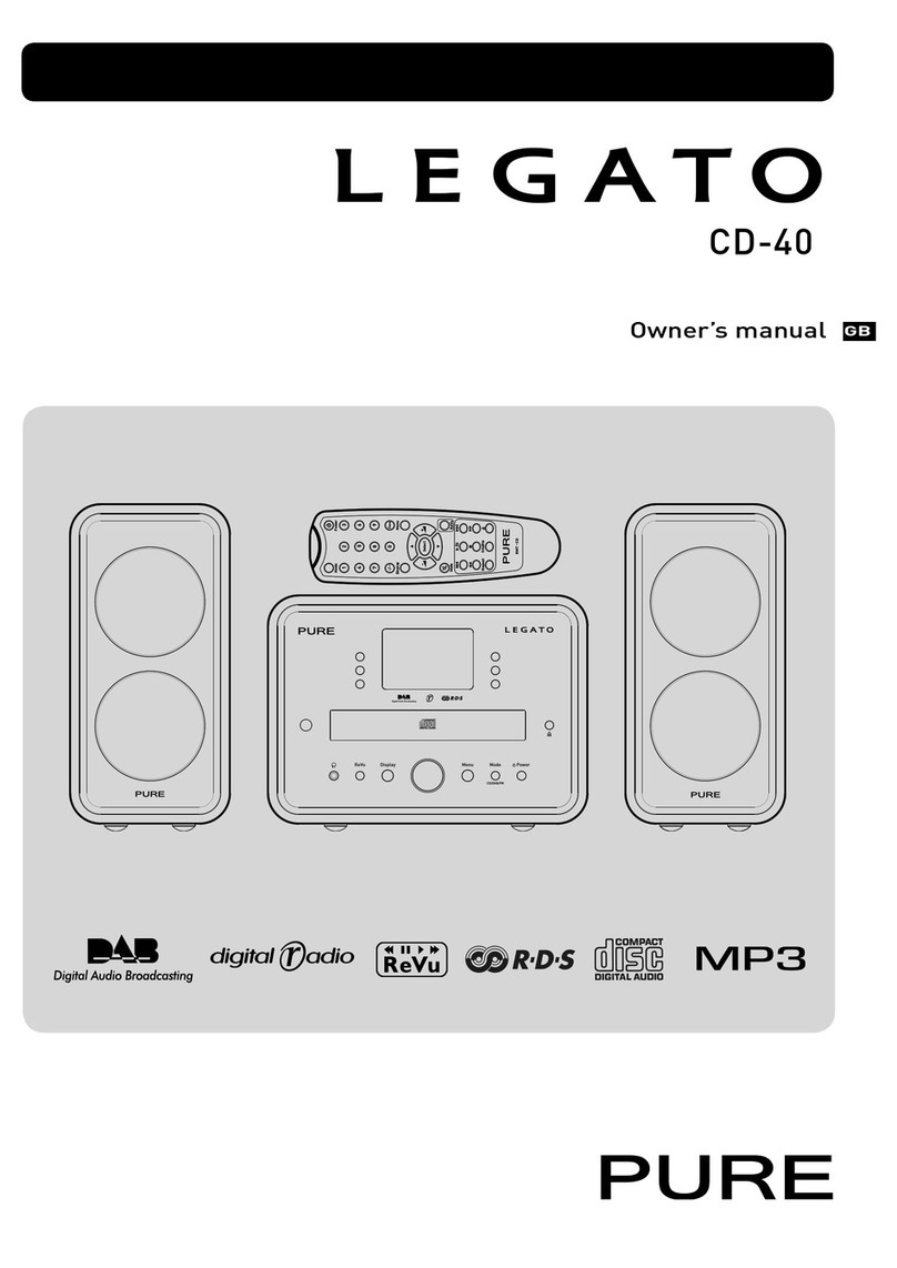 Pure Digital LEGATO CD-40 owner's manual