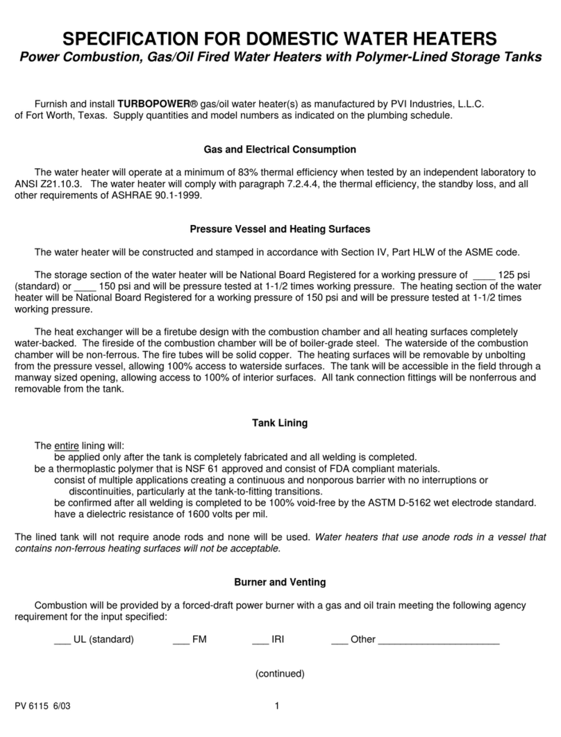 PVI PV 6115 Specifications PVI PV 6115 Specifications
