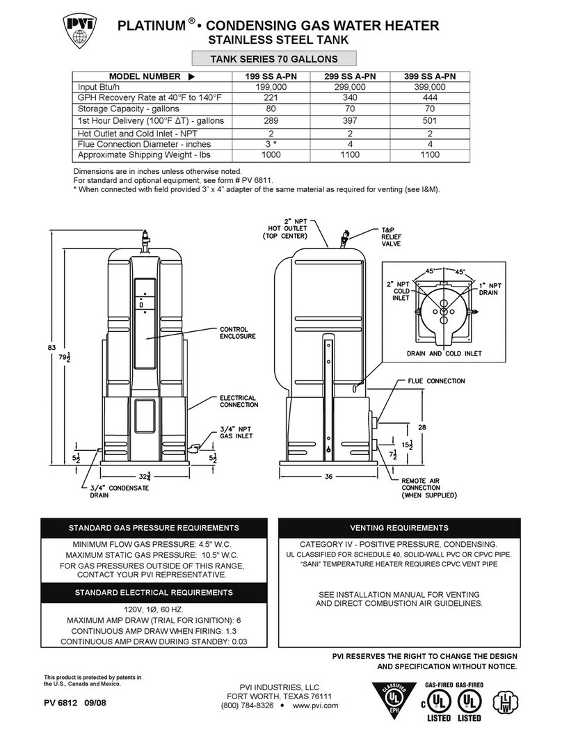PVI Industries PLATINUM 199 SS A-PN User manual