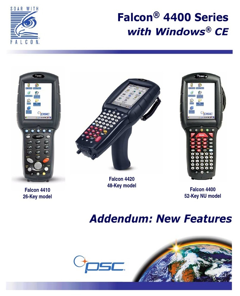 PSC Falcon 4410 Installation and operating instructions