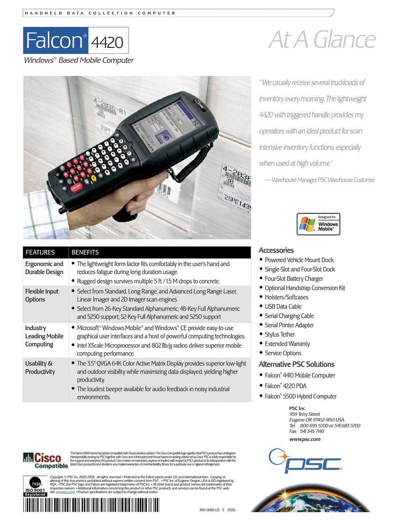 PSC Falcon 4420 User manual
