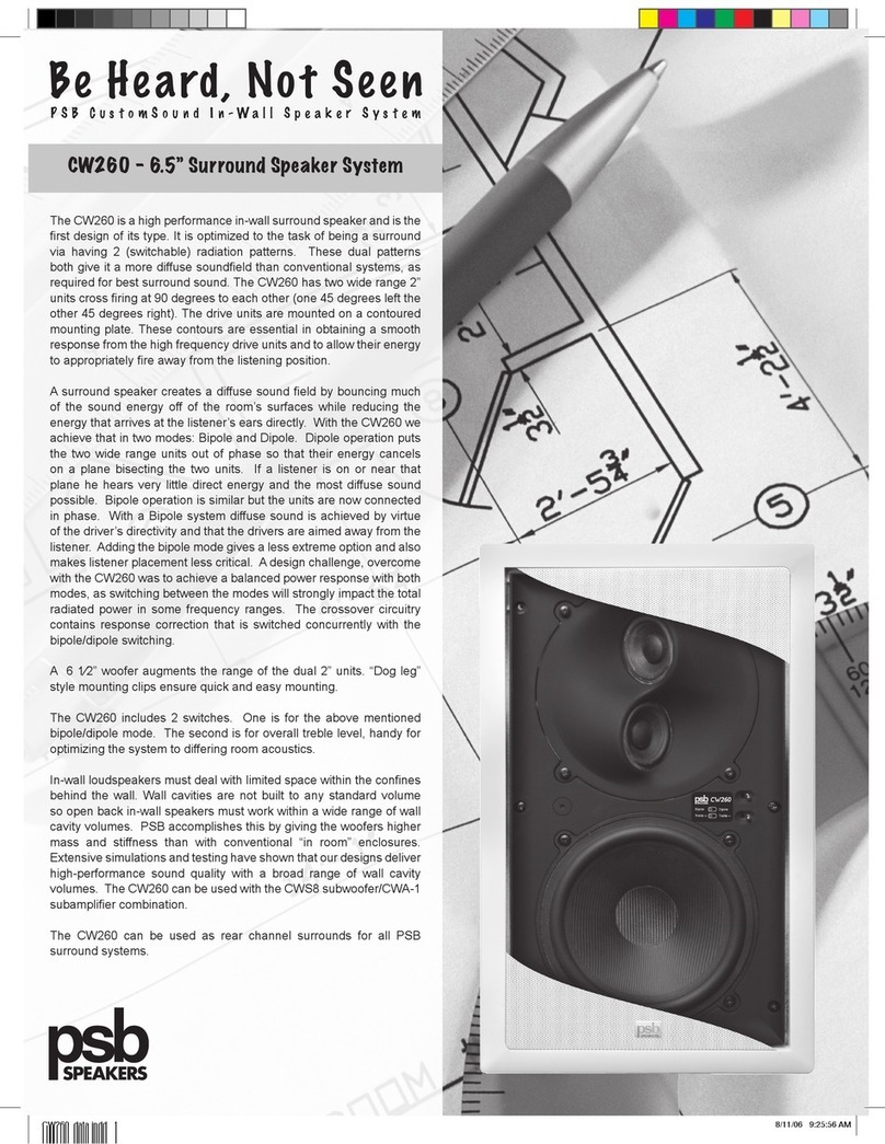PSB CW260 User manual