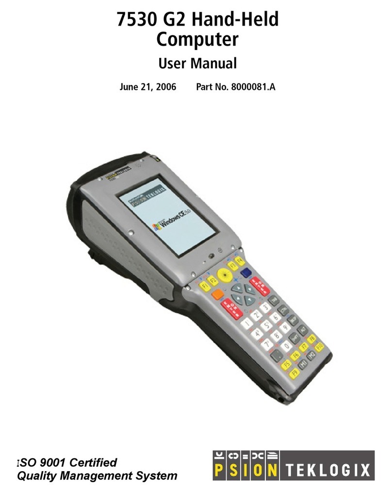 Psion Teklogix Hand-Held Computer 7530 G2 User manual