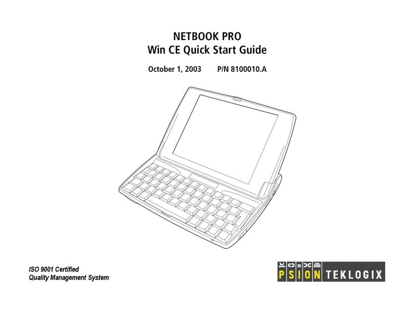 Psion Teklogix Notebook Pro User manual