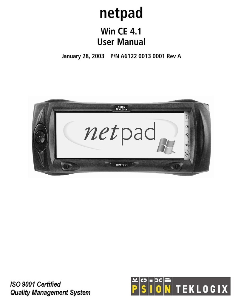 Psion Teklogix netpad Win CE 4.1 user manual