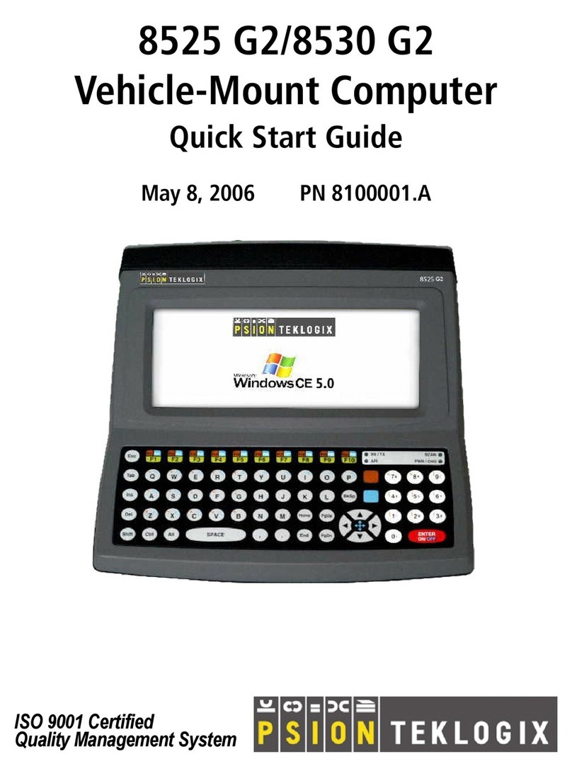 Psion Teklogix Vehicle-Mount Computer 8530 G2 User manual
