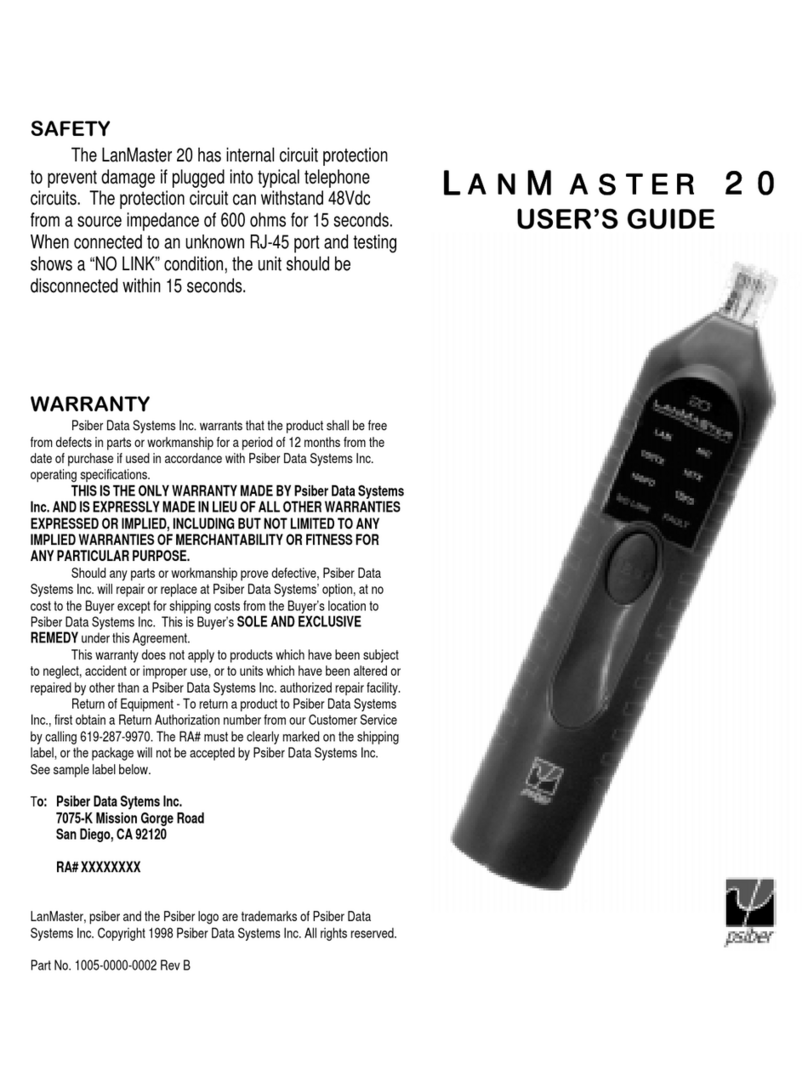 Psiber Data Systems 20 user guide