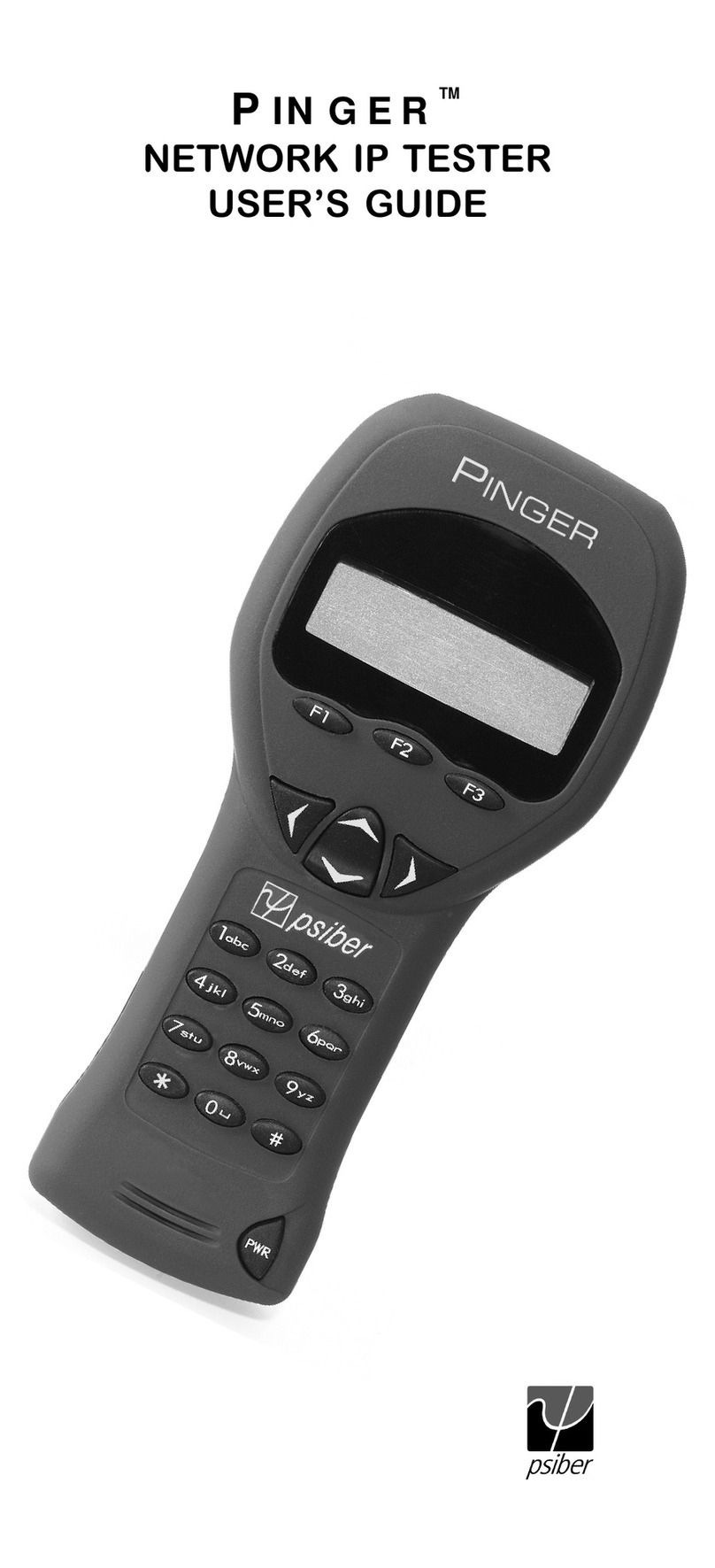 Psiber Data Systems NETWORK IP TESTER user guide