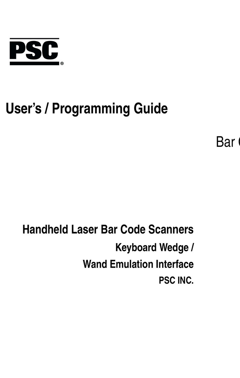 PSC Scanners Operating instructions