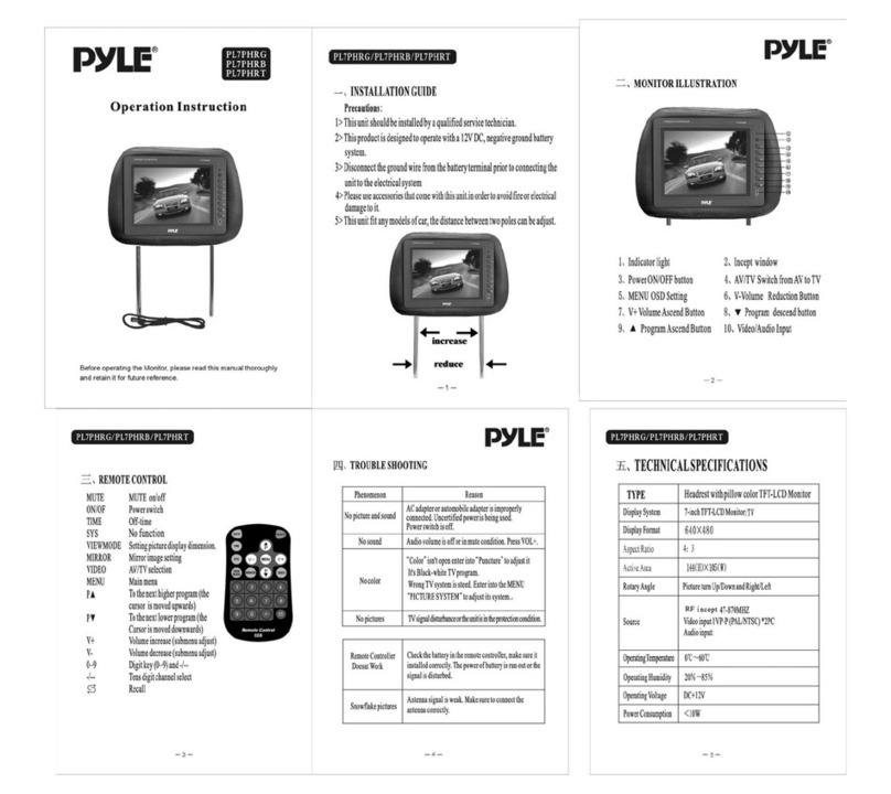 Pyle PYLE PL7PHRB User manual Pyle PYLE PL7PHRB User manual