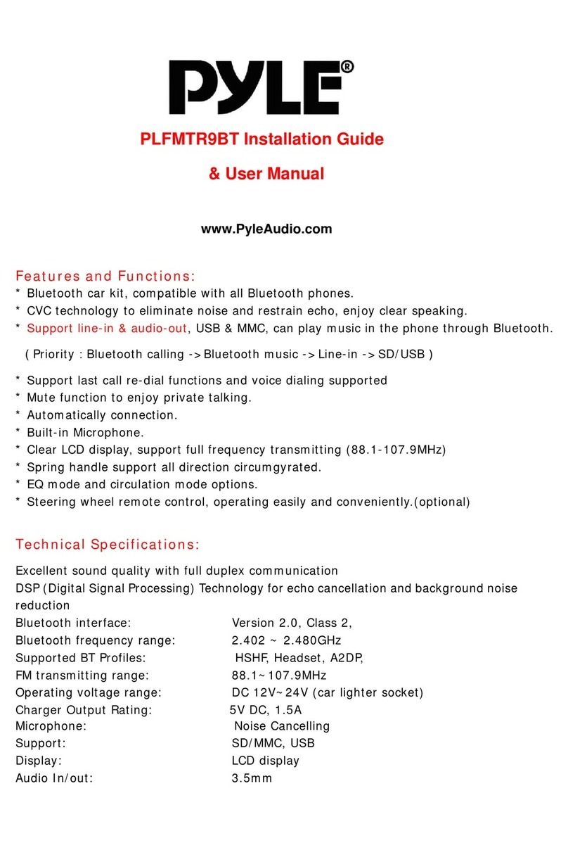Pyle PLFMTR9BT User manual