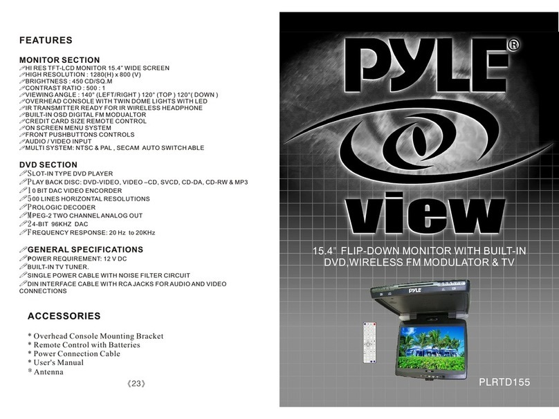 Pyle View PLRTD155 User manual Pyle View PLRTD155 User manual