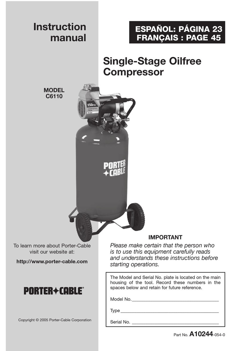 Porter-Cable C6110 instruction manual