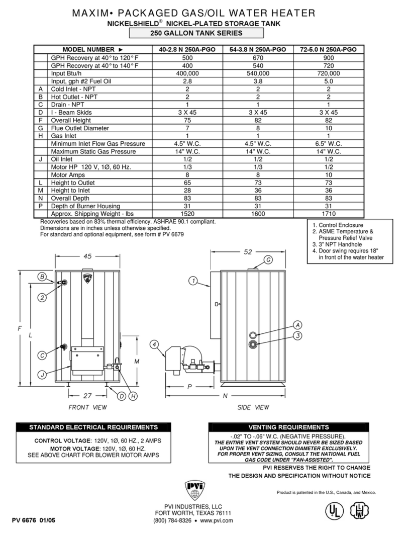PVI Tank Series User manual