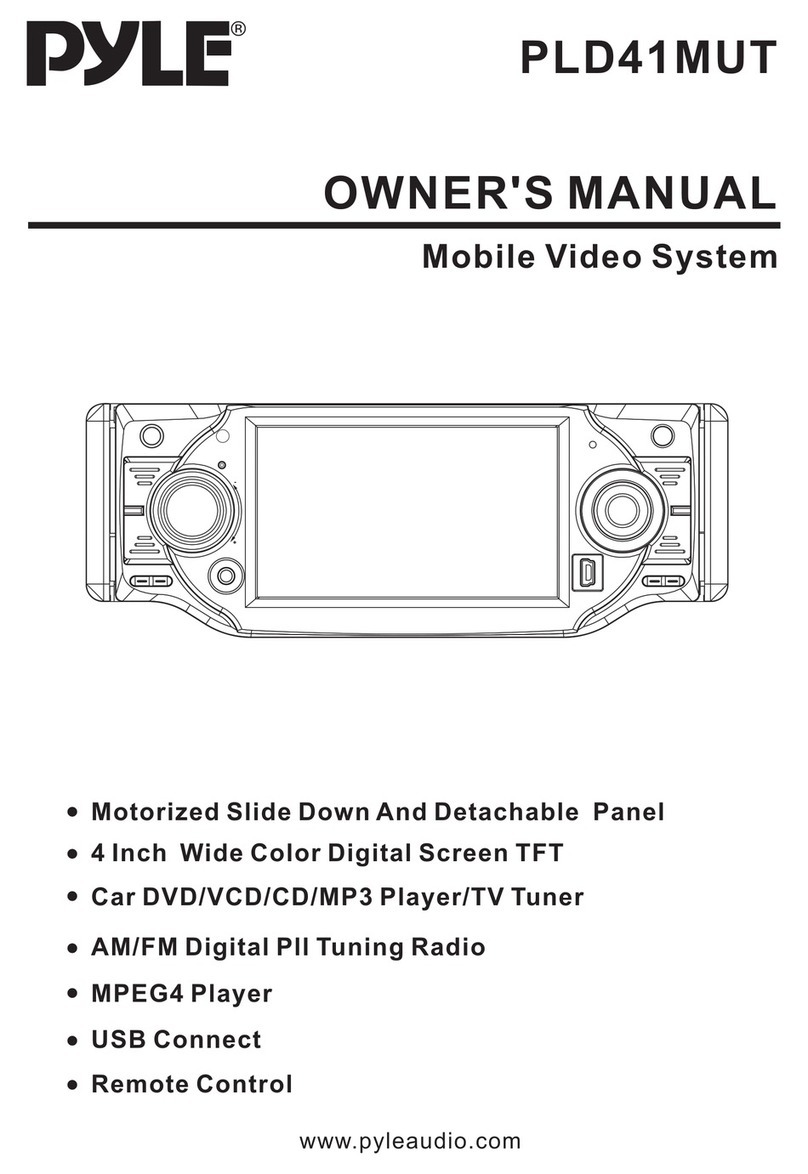 Pyle Mobile Video System PLD41MUT User manual Pyle Mobile Video System PLD41MUT User manual