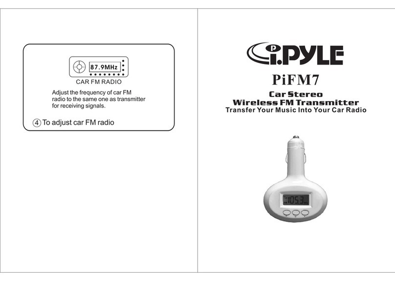 Pyle PiFM7 product manual