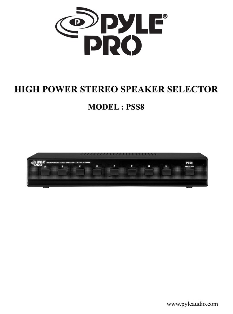 Pyle Pro PSS8 User manual