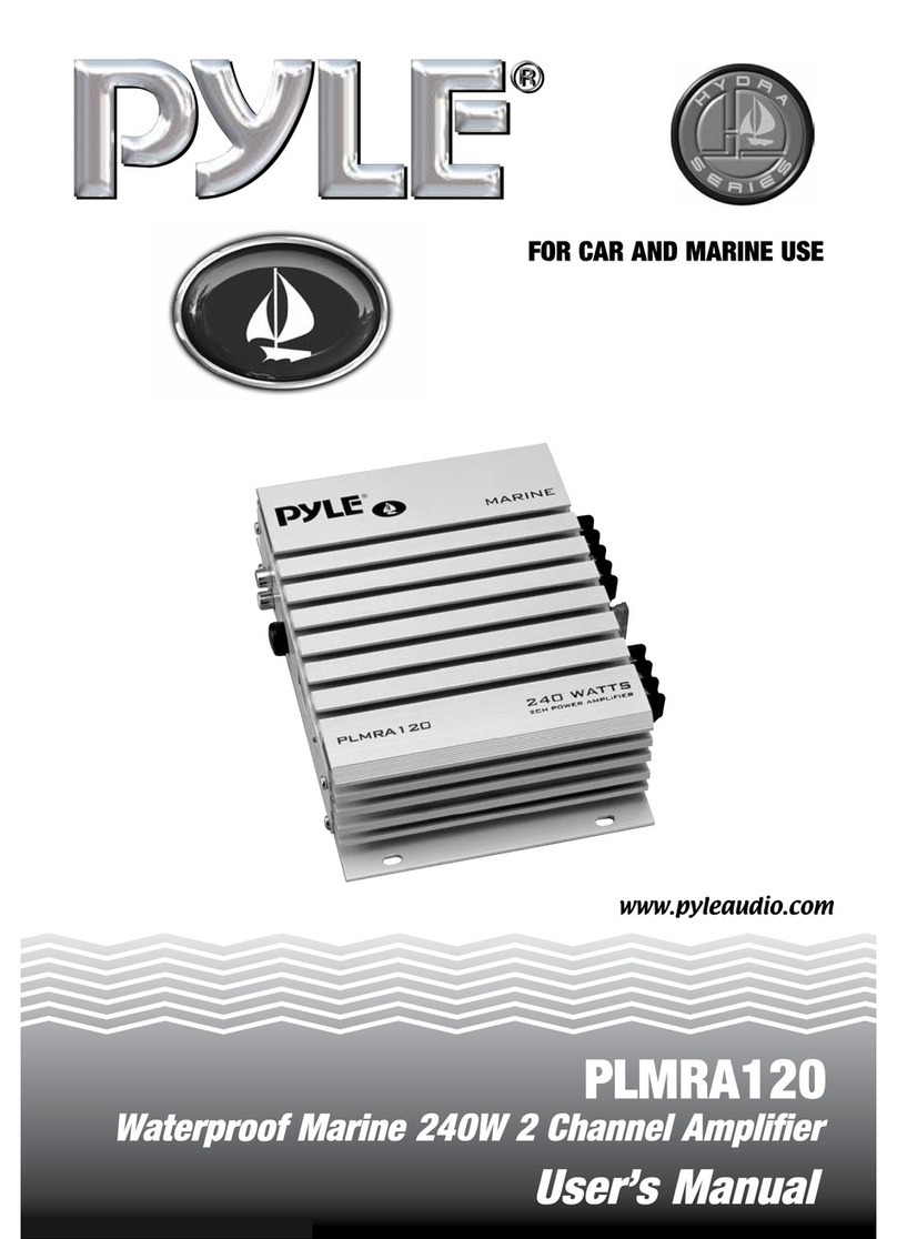 Pyle PLMRA120 User manual