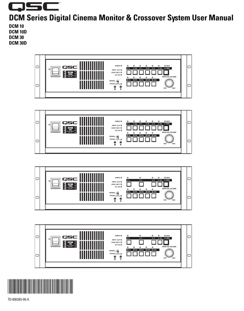 QSC DCM 10 user manual