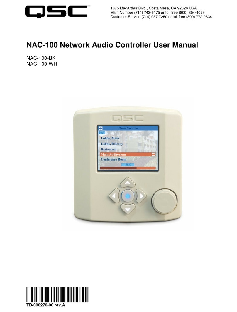 QSC NAC-100-BK user manual