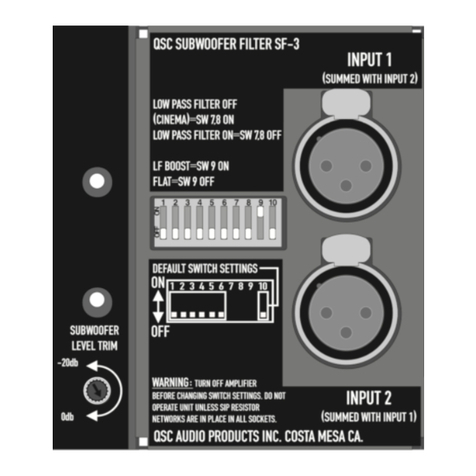 QSC SF-3 Specifications