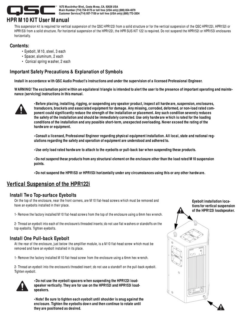 QSC HPR122i user manual
