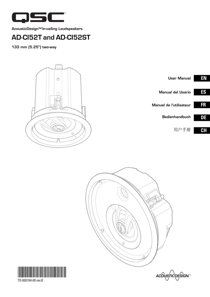 QSC AcousticDesign AD-CI52ST user manual