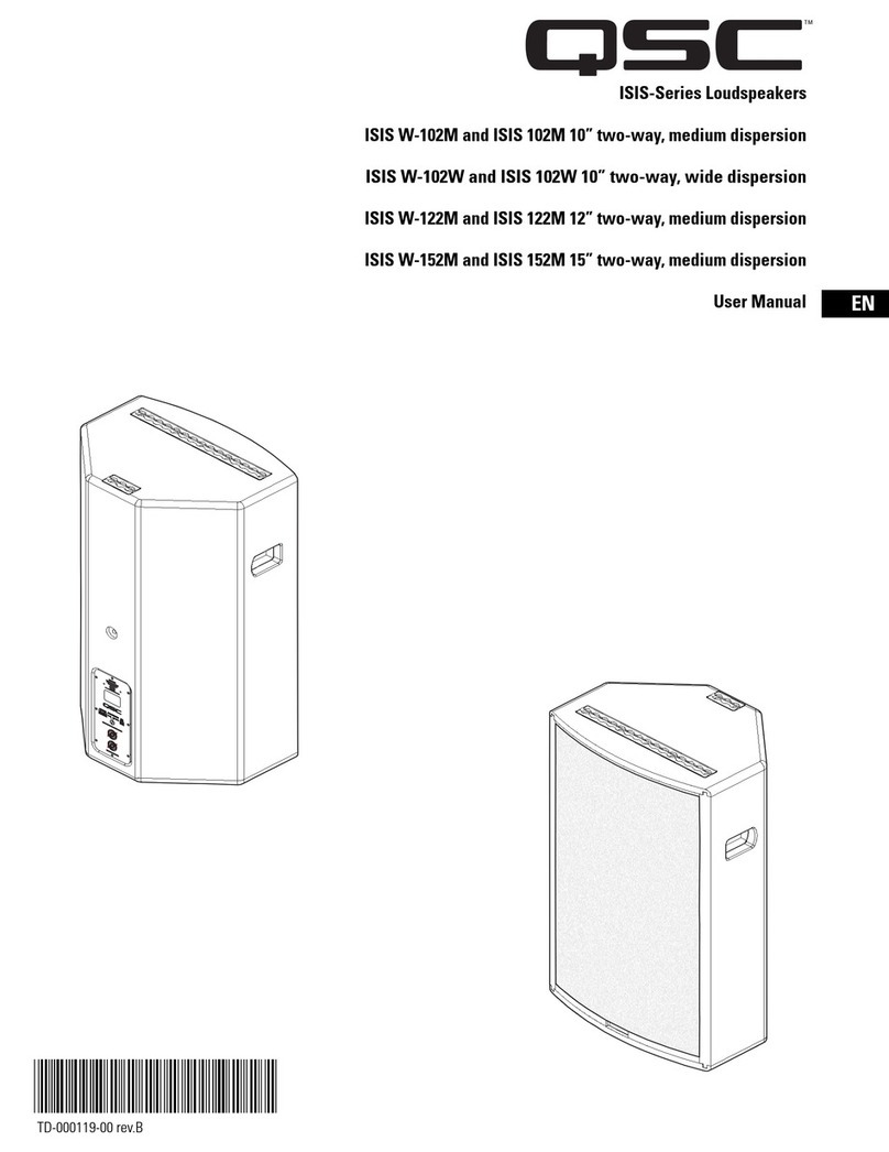 QSC ISIS W-102M user manual