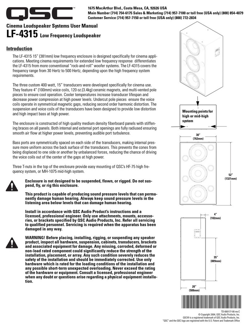 QSC LF-4315 User manual