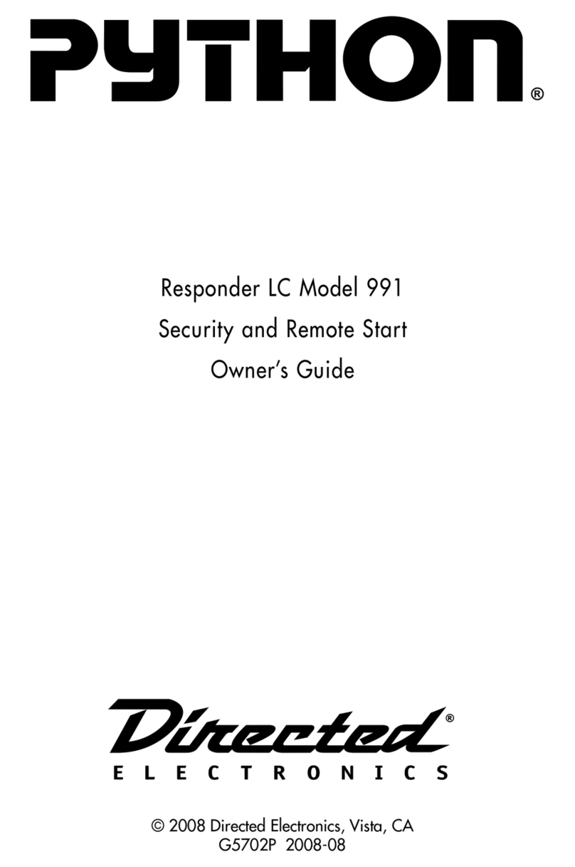 Python Responder LC Model 991 User manual Python Responder LC Model 991 User manual