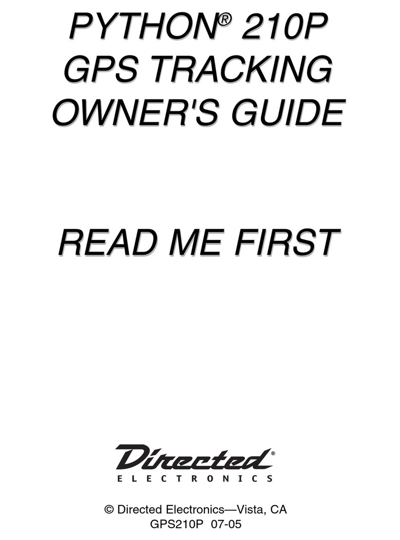 Directed Electronics GPS tracking owner's guide