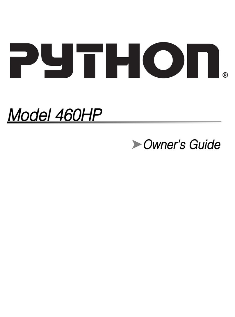 Python 460HP User manual