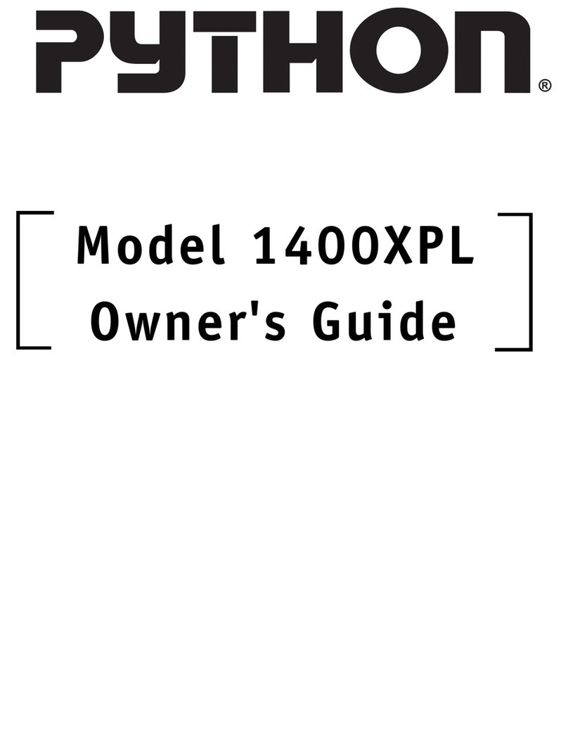 Python 1400XPL User manual