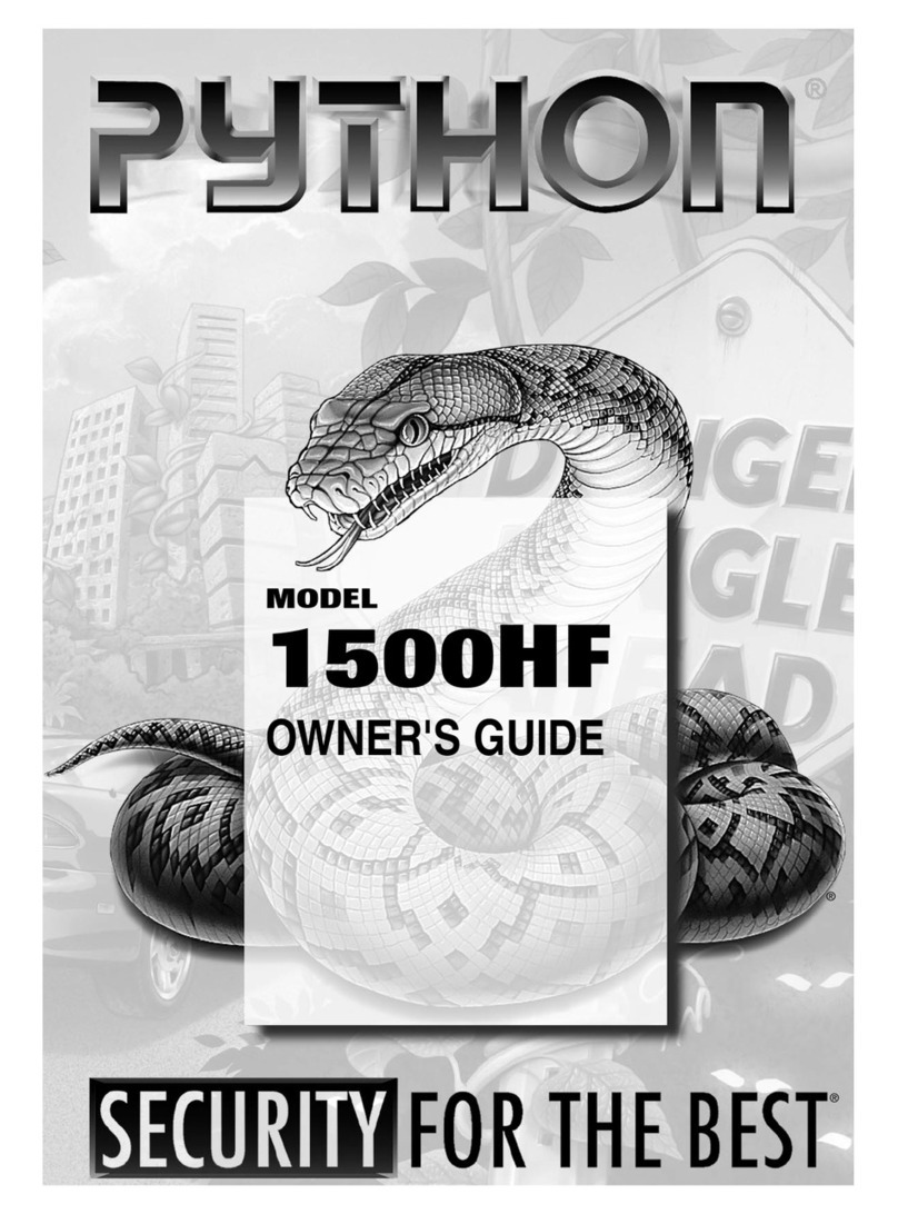 Python 1500HF User manual