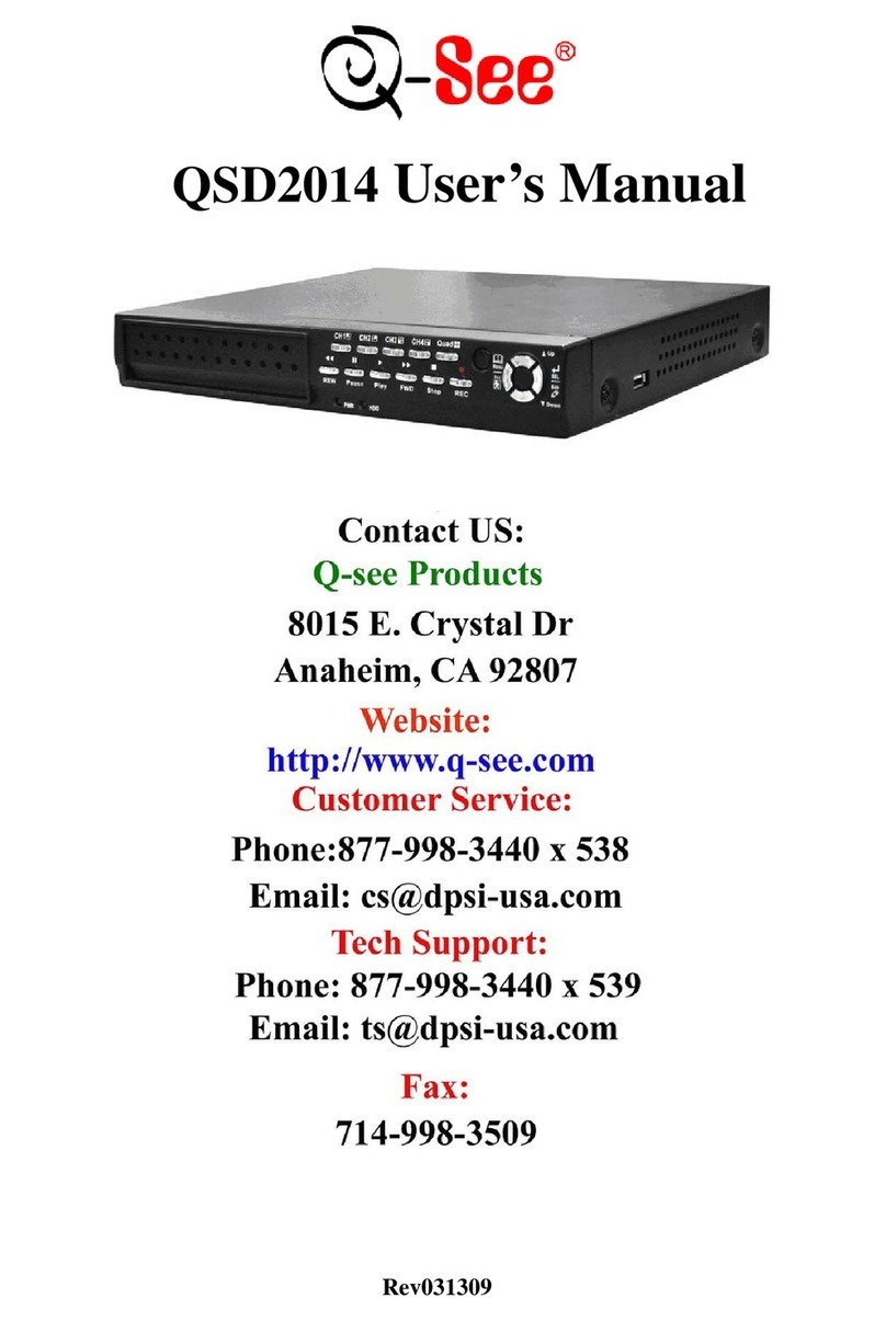 Q-See QSD2014 User manual Q-See QSD2014 User manual