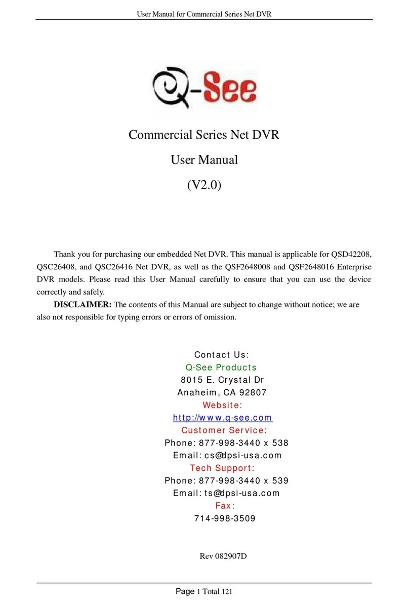 Q-See QSC26408 user manual