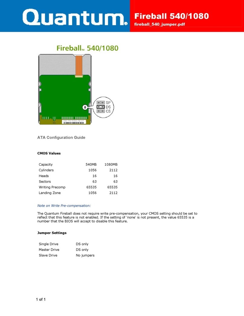 Quantum Fireball 1080 Configuration guide