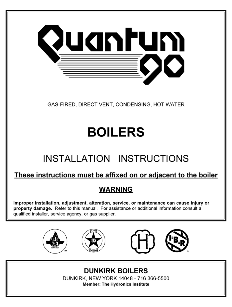 Dunkirk GAS-FIRED BOILERS installation instructions