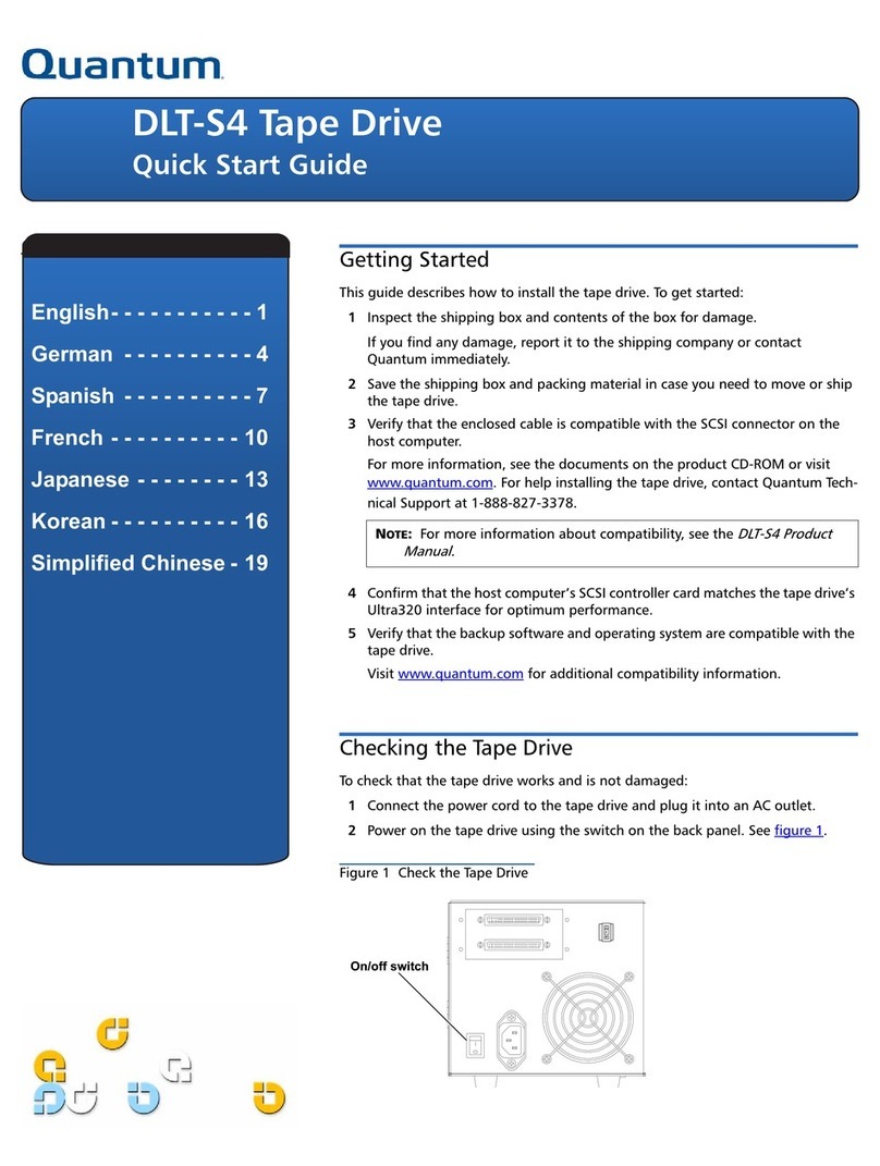Quantum DLT-S4 User manual