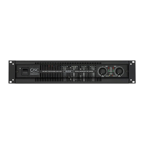 QSC PL218 user manual