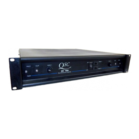 QSC MX 1500 User manual