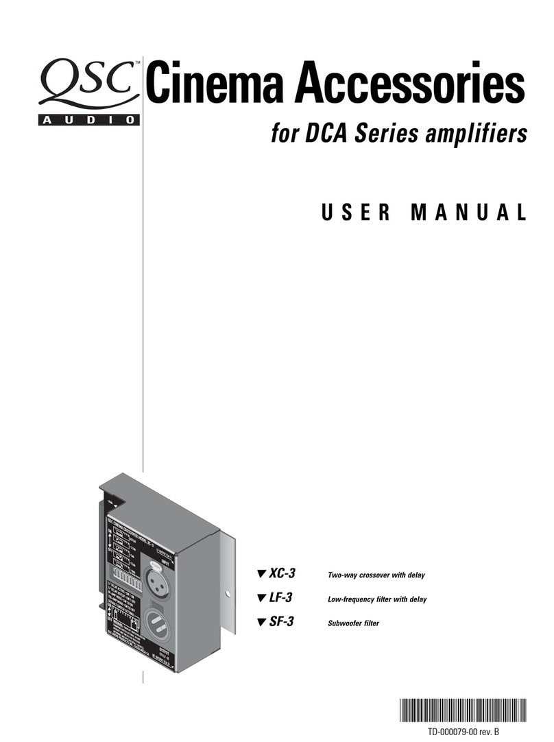 QSC DCA Series user manual