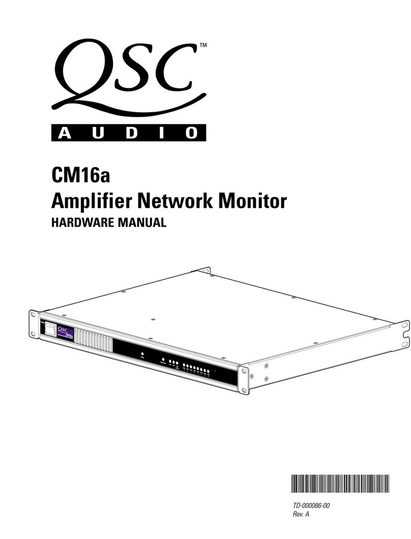 QSC CM16a User manual